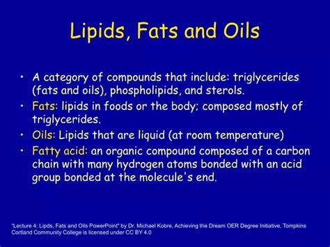 Ppt Lipids Fats And Oils Powerpoint Presentation Free Download Id 9432588