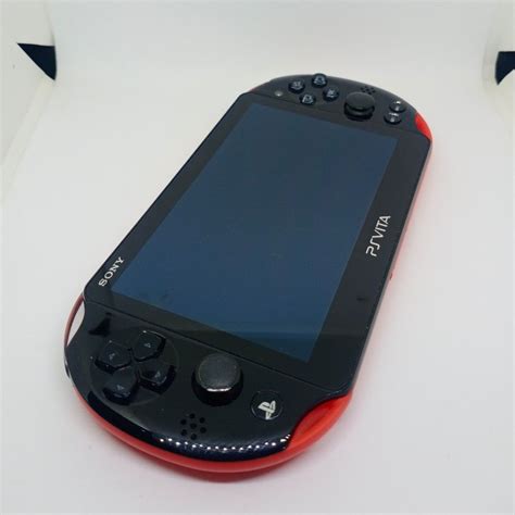 PS VITA 2000 RED BLACK LIMITED EDITION FULLSET WITH 32GB FULL GAMES