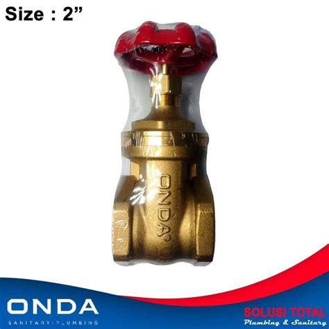 Jual Onda Stop Kran Gate Valve FH 2 Kuningan 2 Inch Keran Putar