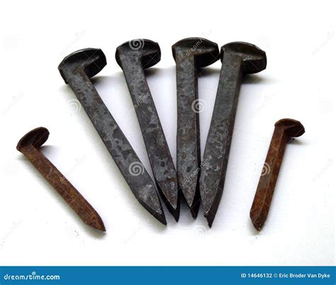 Old Rusty Rail Spikes Stock Photography Image 14646132