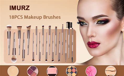 Brochas De Maquillaje Profesional18 Piezas Pinceles Maquillajemakeup Brushes Cepillo Kabuki De