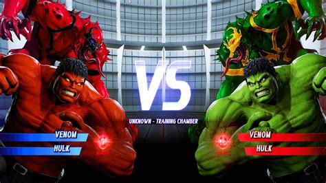 Venom Green Hulk Vs Carnage Red Hulk Hardest Ai Marvel Vs Capcom