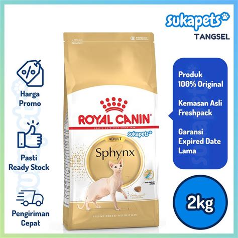 Jual Royal Canin Adult Sphynx Makanan Kucing Dewasa Kg Shopee Indonesia