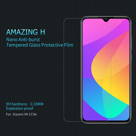 Nillkin Amazing H Tempered Glass Screen Protector For Xiaomi Mi Cc E