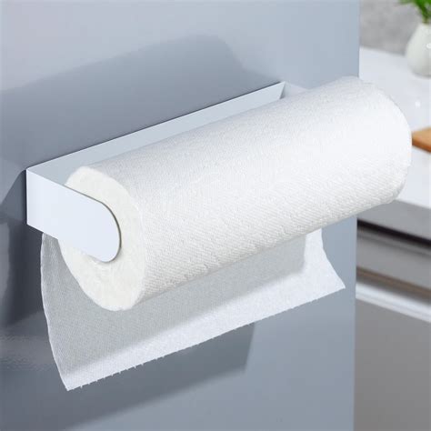 Yigii Magnetic Paper Towel Holder For Refrigerator White Strong Magnet