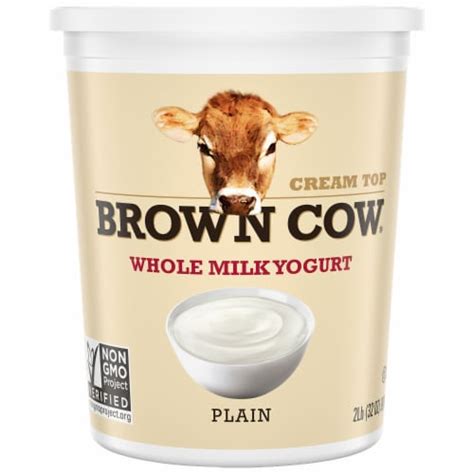 Brown Cow Cream Top Plain Whole Milk Yogurt 32 Oz Qfc