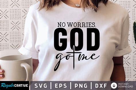 No Worries God Go Me SVG Design Graphic By Regulrcrative Creative