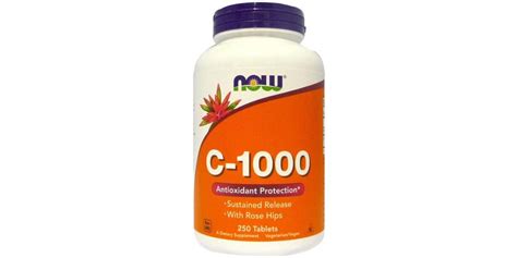 NOW Foods Vitamin C 1000 With Rose Hips Sustained Release Powerbody