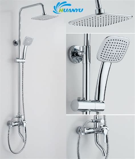 Hot And Cold Chrome Bathroom Brass Water Mixer Shower Faucet Tap System China Shower Set And