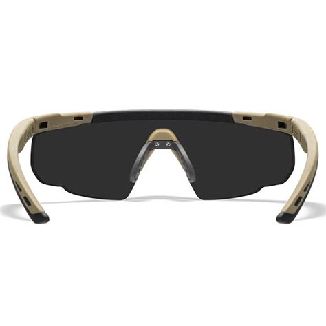 Wiley X Saber Advanced Tan Smokeclearrust Ballistic Sunglasses Eyewear