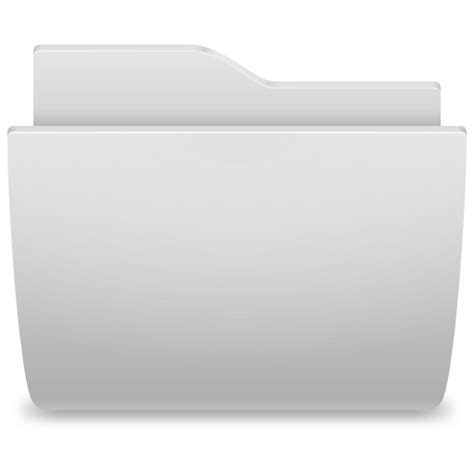 White Folder Icon Png #332222 - Free Icons Library