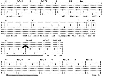 Simon Garfunkel The Boxer Tab Guitar Tutor Man