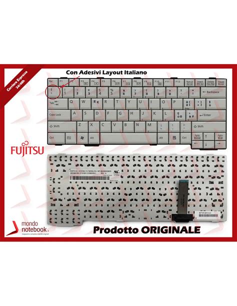 Tastiera Notebook Fujitsu Lifebook E E S S Bianca Con