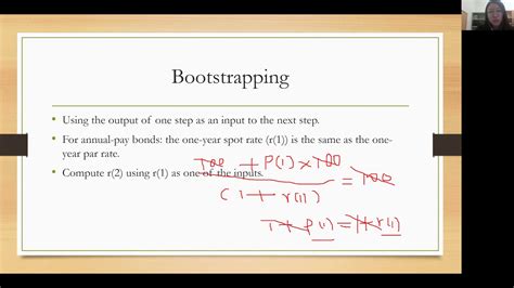 Bootstrapping A Spot Rate Curve From A Par Curve Youtube