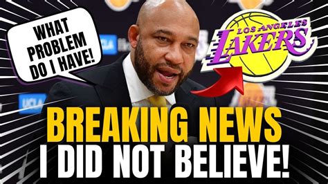 Breaking News Lakers Shocking Move You Won T Believe Who Los