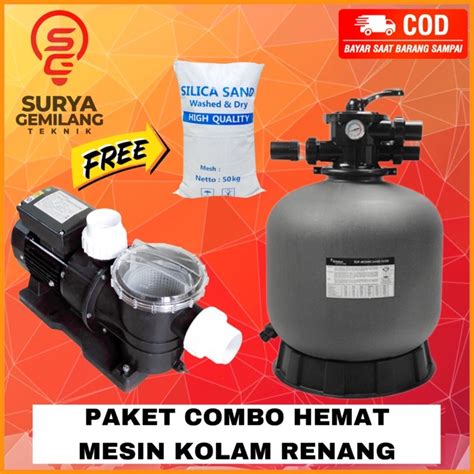 Jual Paket Pompa Kolam Renang 3 4Hp Venezia Stp75 SAND FILTER EMAUX