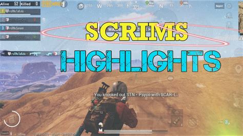 Scrims Highlights Pubg Mobile Youtube