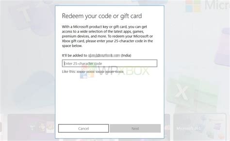 Redeem Code & Microsoft Gift Card in Microsoft Store (Windows)