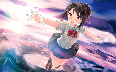 Kimi No Na Wa Mitsuha X Wallpaper Teahub Io