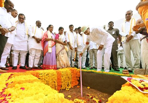 CM Laid Foundation Stone For A Super Speciality Hospital At Patancheru