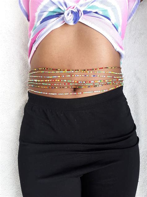 Adjustable Waist Beadsbeaded Waist Beadsafrican Belly Chainslimming