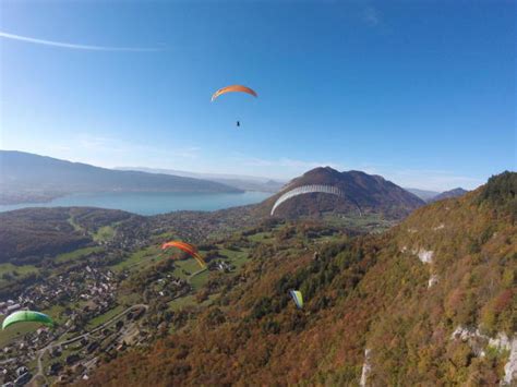 Kid Paragliding Flight Lake Annecy