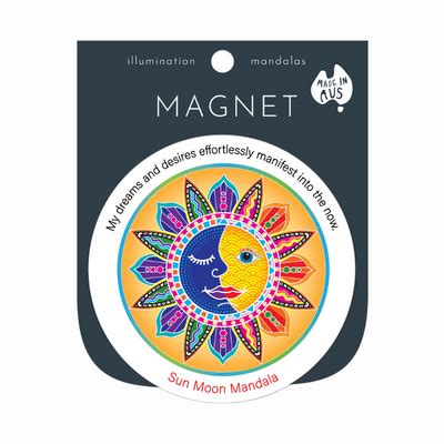 Harmony Magnet Sun Moon Mandala Illumination Mandalas