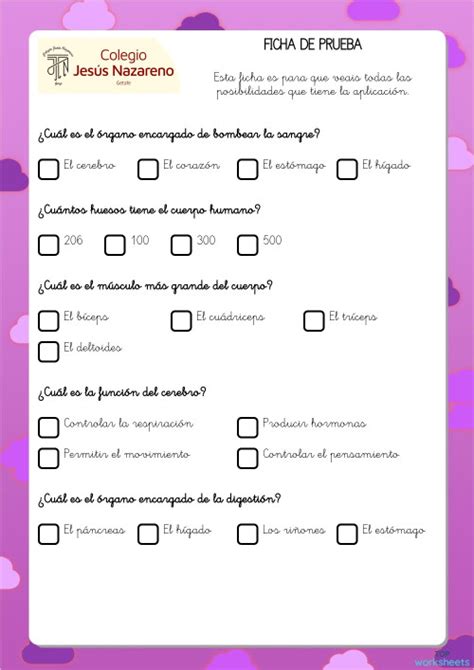 Prueba Ficha Ficha Interactiva Topworksheets Porn Sex Picture