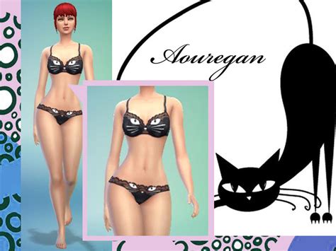 The Sims Resource Cat Underwear Set