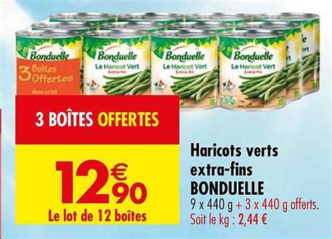 Promo Bonduelle Le Haricot Vert Extra Fin Chez Carrefour ICatalogue Fr