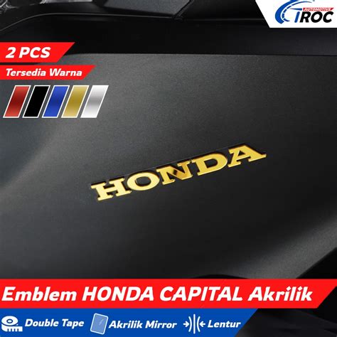 Jual CQ Emblem Honda Timbul Mirror 3D Logo Honda Sticker Honda