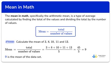 Math Mean Examples