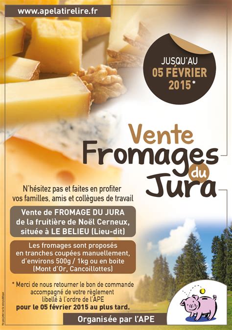 Vente Fromage Du Jura APE La Tirelire