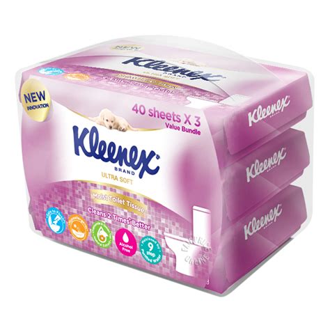 Kleenex Wet Toilet Tissue Flushable Wipes Ntuc Fairprice