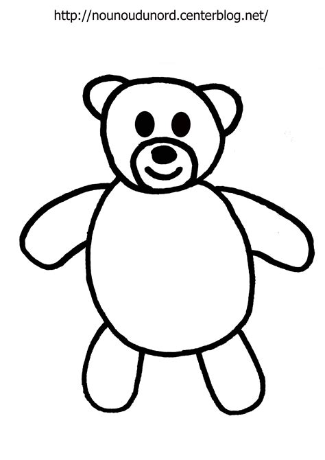 Coloriage Nounours Avec Un Coeur 30000 Collections De Pages à