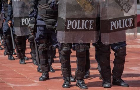 Riot Police Control The Crowd Stock Image Image Of Protest