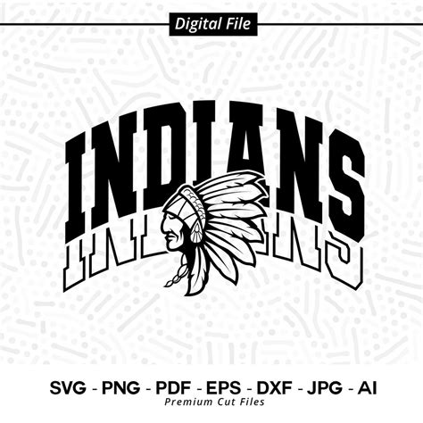 Indians Svg Png Indians Face Svg Indian Svg Indians Mascot Svg