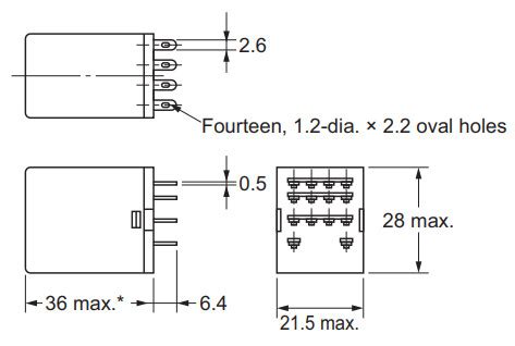 Rymy Relay My N Gs Vac Omron Socket Pyf A E