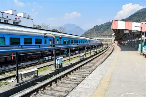 Kathgodam, Uttarakhand, India, September 25 2023 - Indian railway train ...