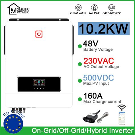 All In One Hybrid Solar Inverter 10200w On Grid Off Grid Mppt 48vdc To