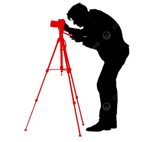 Video Camera Silhouette Png Free Cameraman With Video Camera Vector