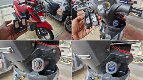 Keyless Motor Di Honda Beat Fi Stater Kasar Pemasangan Pnp Tanpa Coak