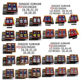 Jual Pangkat Kumham Pdh Pdu A B C D A B C D A B Lis Biasa