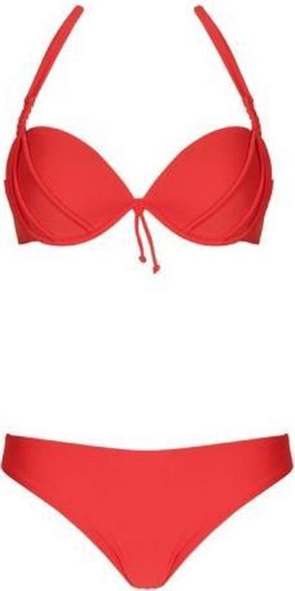 Lingadore Bahama Halterneck Bikini Set Aardbei Rood 42b