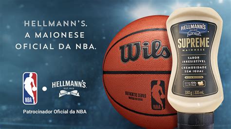 Hellmanns é a marca de maionese e molhos oficial da NBA no Brasil