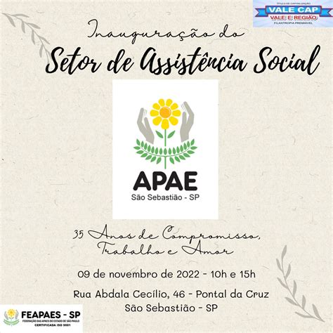 Apae S O Sebasti O Completa Anos E Inaugura Setor De Assist Ncia