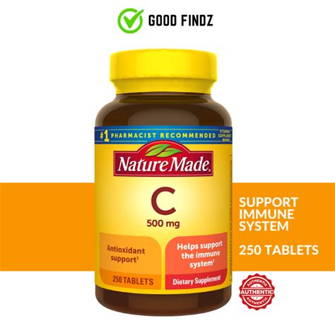 Nature Made Vitamin C 500mg 250 Tablets Lazada Ph