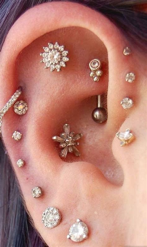 Pin By Dulce Fernanda On Joyas Ear Jewelry Earings Piercings Ear