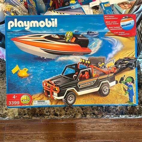 playmobil | Toys | Playmobil 3399 Jeep And Speedboat Boat Racing Combo ...