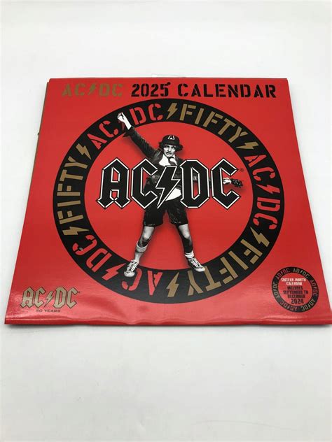 Ac/dc 2025 Kalendarz Ścienny Na 2025 Rok 17536587077 - Sklepy, Opinie